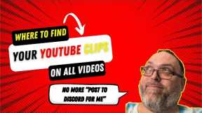 Where to find  ALL YouTube clips ever made on your channel - DESKTOP only #youtube #helpingothers