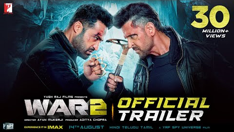 WAR 2 | Official Trailer | Hrithik Roshan | NTR | Kiara Advani | Ayan Mukerji | YRF Spy Universe