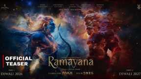 Ramayana Part 1: Official Teaser | Ranbir Kapoor | Yash | Ramayana Trailer | Ramayana Movie Trailer