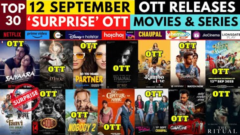 Surprise OTT Release Movies This Week I Saiyaara OTT I Coolie OTT I Nobody 2 OTT I New on Netflix