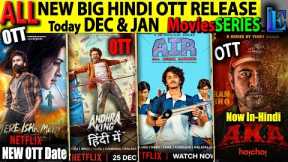 New Big Hindi OTT Release DEC-2025 l TereIshkMein, Air, AndhraKing, Dhurandhar CrimeMoviesSeries