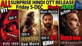 Surprise FRIDAY New Hindi OTT Release DEC-2025 l Akhanda2, Kuttram, DhurandharSouthCrimeMoviesSeries