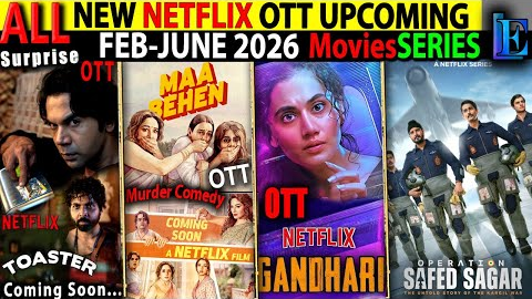 NETFLIX New Hindi OTT Release Date FEB26 l Kohrra2-IKKA-Gandhari- Toaster-MaaBehen-CrimeMoviesSeries