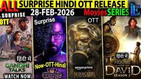 SURPRISE New Hindi OTT Release 28-FEB l GandhiTaks-Mayasabha-Cobra-HouseofDavid2-CrimeMoviesSeries