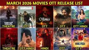 March 2026 OTT Movies & Web Series Release Update Full List | Netflix, Prime Video, Zee5, Jiohotstar