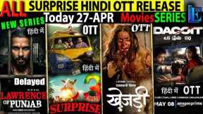 SURPRISE New Hindi OTT Release APR MAY 2026 l Aadu3-Dacoit-LIK-LawrenceofPunjab-MoviesSeries
