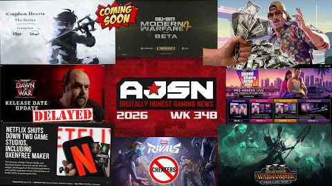 AJSN WK34B- Kingdom Hearts 4 in 27', MW4 BETA, Netflix Closes Studios, DoW4 Delay, GTA6 DELUXE Wins!